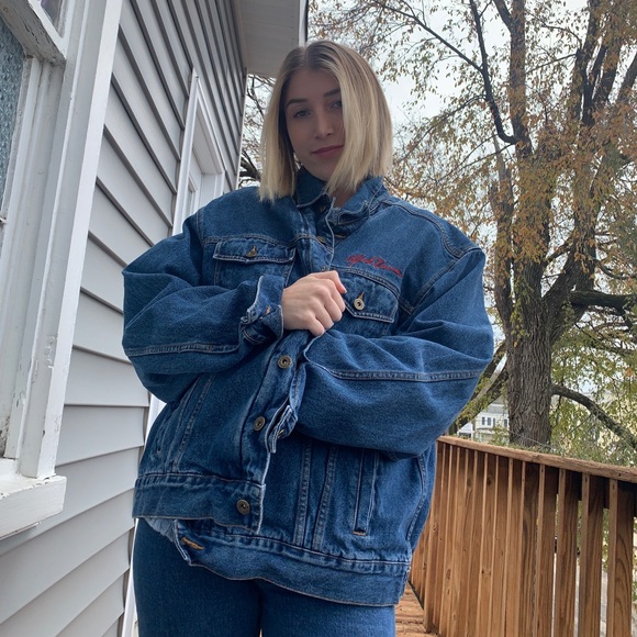 ❌SOLD❌ Alfred Dunner oversized denim jacket - Picture 2 of 2